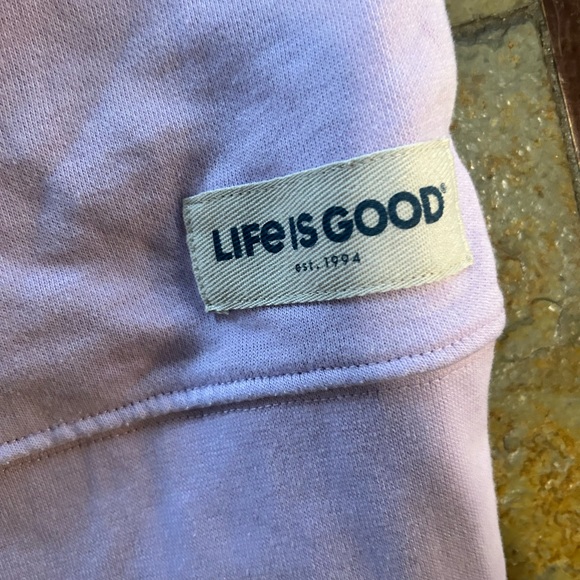 Life is Good sweatshirt purple worm once - Picture 5 of 7